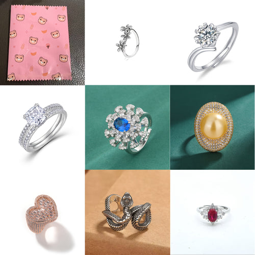 1pc random style exquisite and fashionable women's rings - multiple styles, random designs, adjustable openings, fashionable women's ring sets, perfect for family, friends, birthdays, Mother's Day, parties, Christmas and New Year gifts.